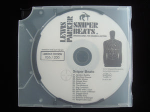 Lewis Parker ‎– Sniper Beats (Underscores For Drama & Action) (CD)