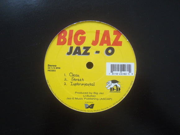Big Jaz ‎– Jaz-O / Foundation Remix (12