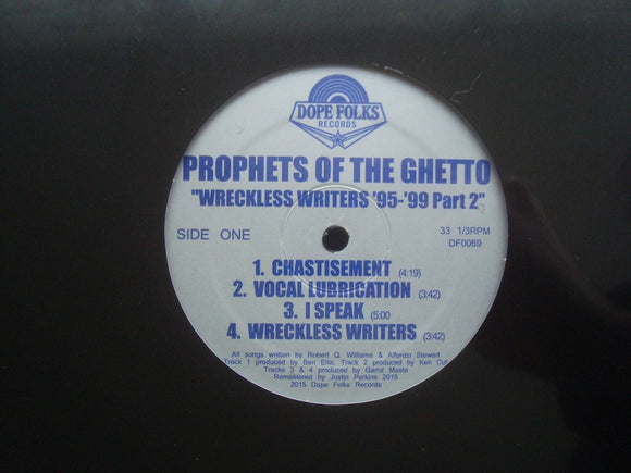 Prophets Of The Ghetto ‎– Wreckless Writers '95-'99 Part 2 (EP)