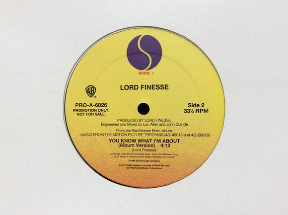 Lord Finesse ‎– You Know What I'm About (12“)